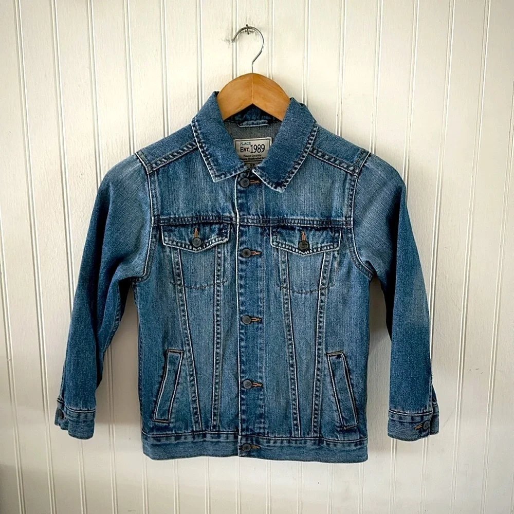 The Children's Place Boys/Unisex Basic Denim Jacket, Size S/P 5-6